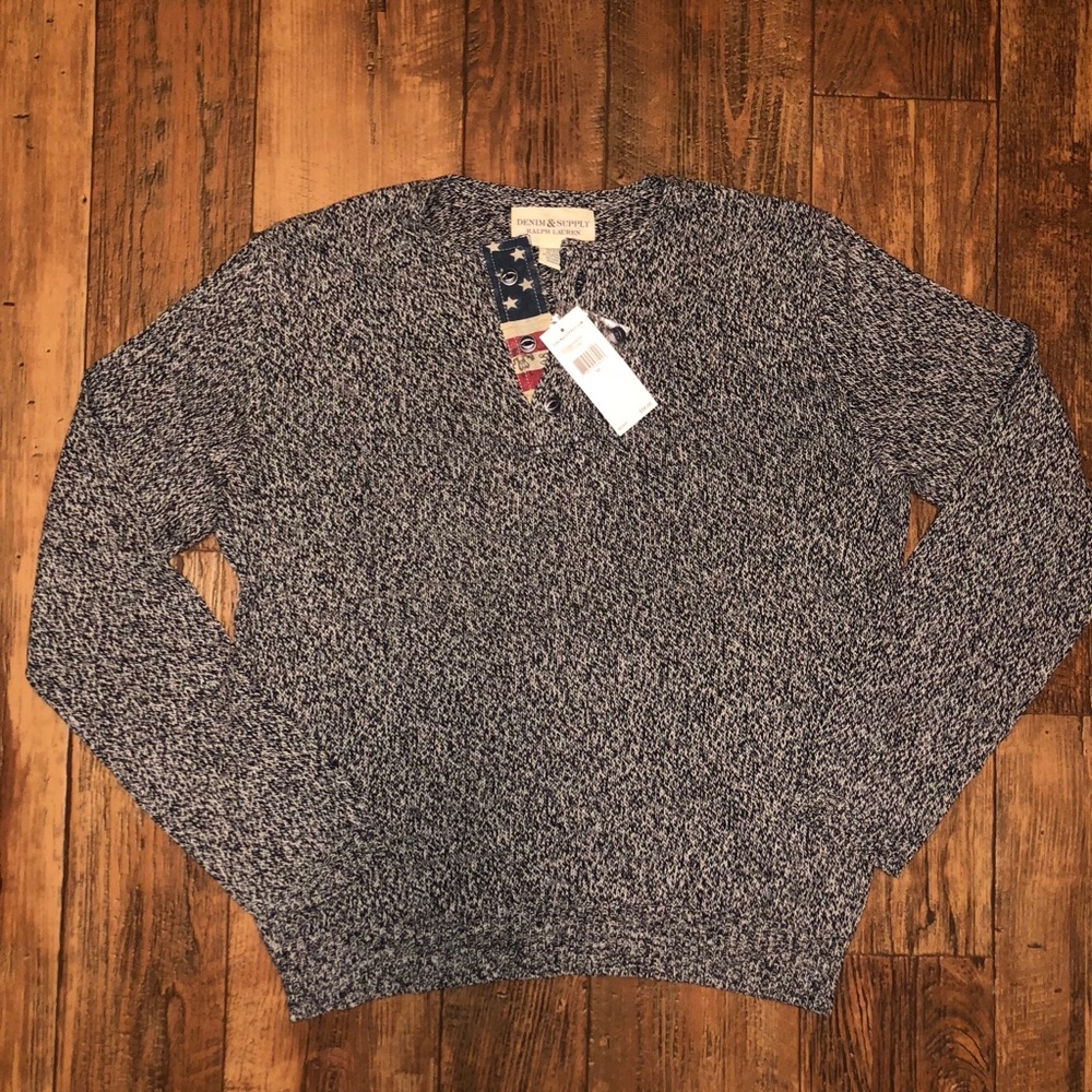 NWT Lightweight Henley Sweater